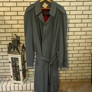 Elegant Charcoal Trench Coat